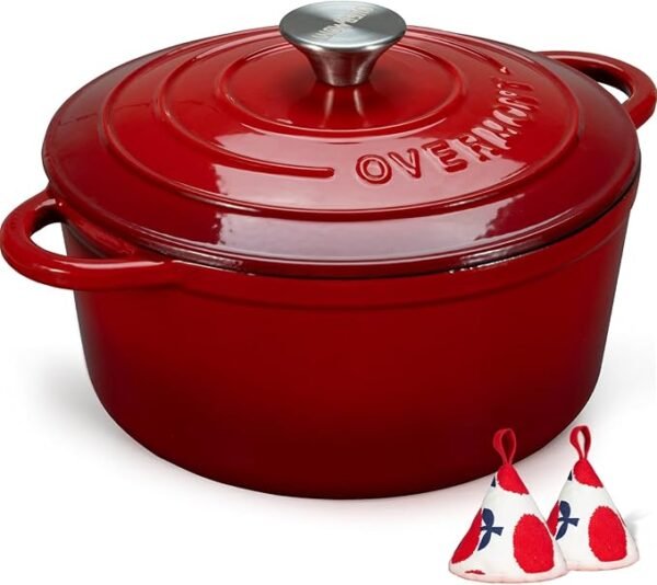 Overmont Enameled Cast Iron Dutch Oven - Image 2