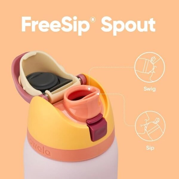 Owala FreeSip Insulated Stainless Steel Water Bottle with Straw for Sports and Travel, BPA-Free Sports Water Bottle - Image 4